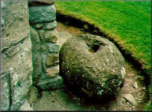Neolithic stone behind the Abbott's Kitchen.